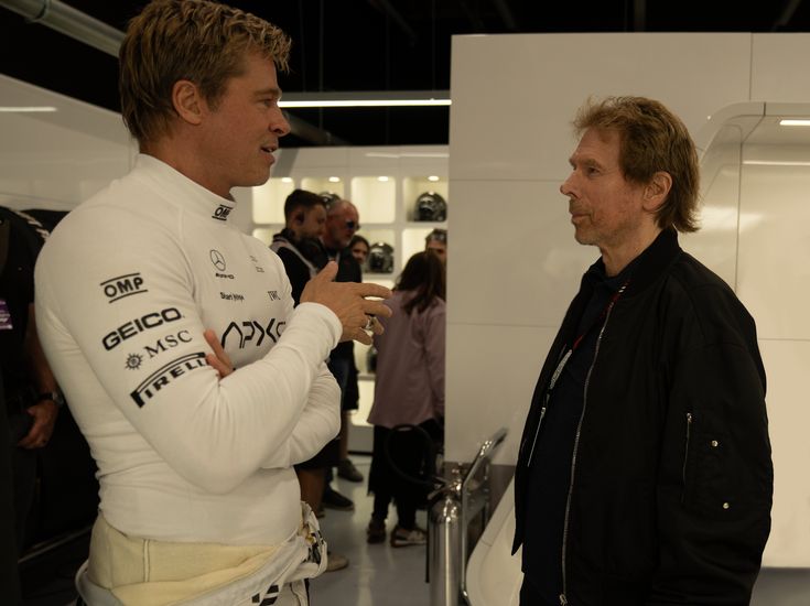 المنتج جيري بروكهايمر وبراد بين مصدر الصورة: Pinterest